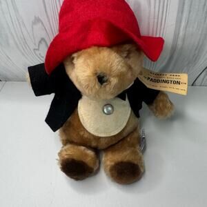 Vintage Eden 1981 Paddington Bear Standing Plush Coat & Hat with Tags